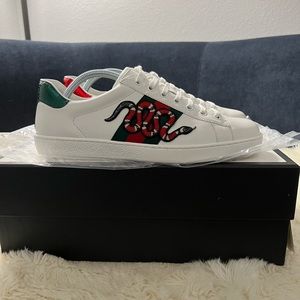 Gucci Ace Embroidered Snake